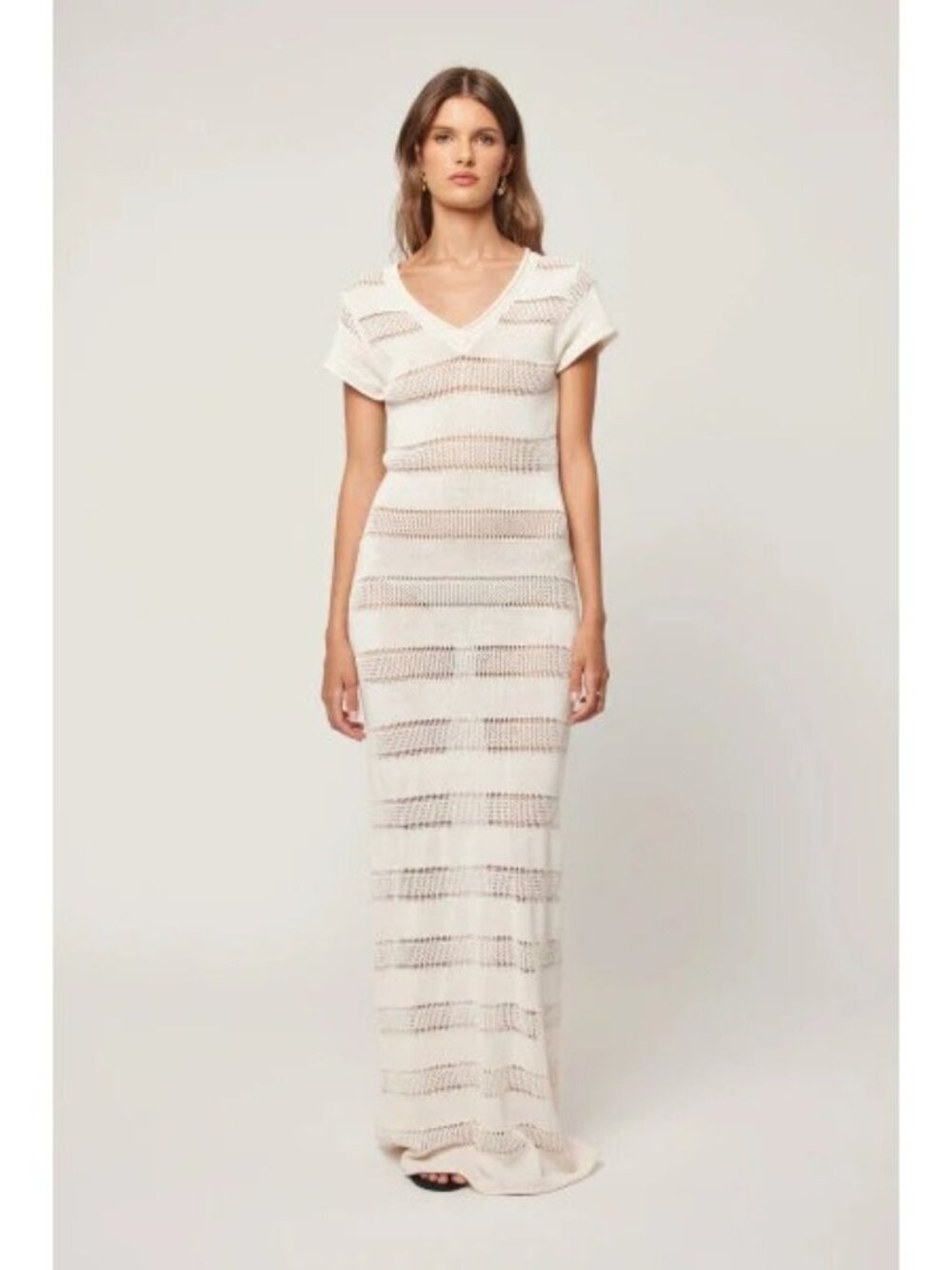 Rolla's Ava Crochet Maxi Dress Cloud Cream Womens Size Small